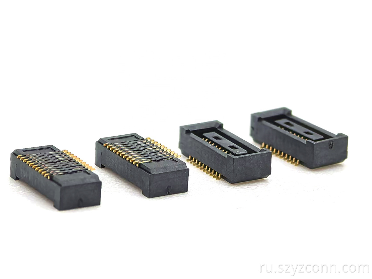Шаг 0,4 мм, гнездо разъема между платами, высота: 2,0 мм, 2*10P 0.4mm Pitch Board to Board Connector Female H:2.0mm 2*10P